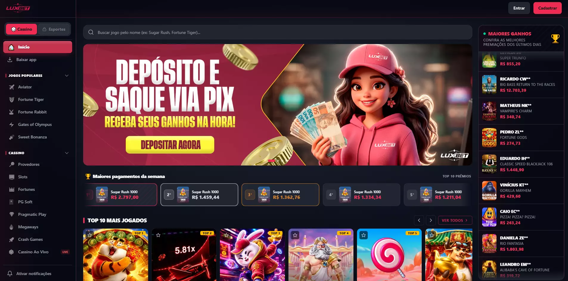 Preview da plataforma luxbet.net.br